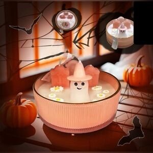 Cupcakes and Cashmere Halloween Ghost Graveyard Candle